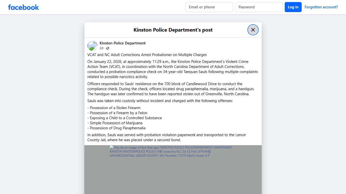 VCAT and NC Adult Corrections... - Kinston Police Department Facebook